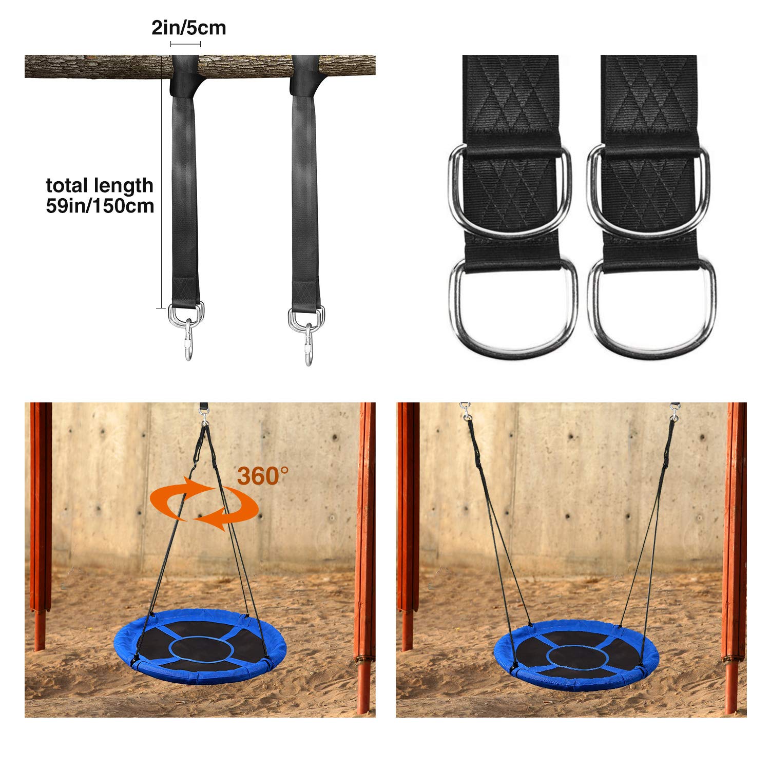 新品★ RedSwing ソーサーツリー円形ブランコ43インチ 屋内屋外兼用 Amazon.com: RedSwing 43